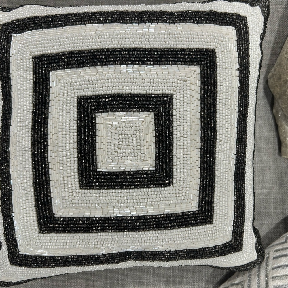 Decorative Beaded Pillow